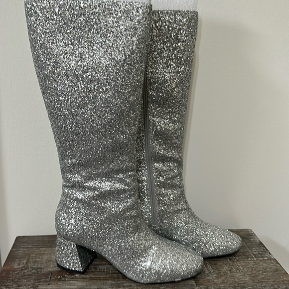 Women’s Betsey Johnson Mitzi Glitter High Shaft Boot US 7.5 - Picture 1 of 8